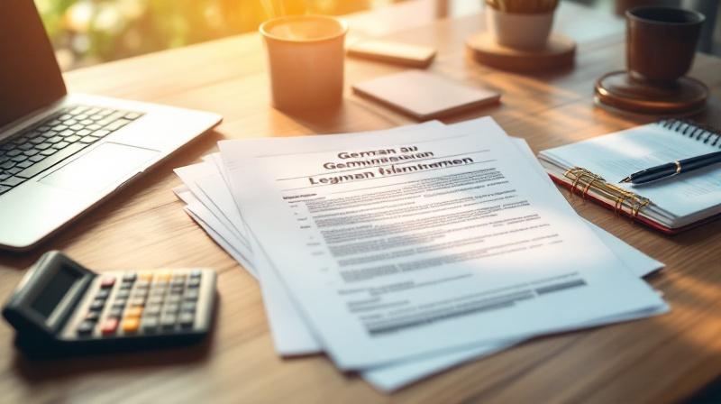 Schreibtisch mit Unterhaltstiteln, AFBG-Unterlagen und Einkommensnachweisen